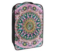 Bolsas de Zapatos para Viajes,Bolsas de Zapatos de Viaje para Embalaje,Bolsa de Viaje de Zapatos,Mandala Floral del Arco Iris de la Vendimia