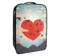 Bolsas de Zapatos para Viajes,Bolsas de Zapatos de Viaje para Embalaje,Bolsa de Viaje de Zapatos,pájaros Volando Alrededor del corazón