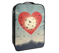 Bolsas de Zapatos para Viajes,Bolsas de Zapatos de Viaje para Embalaje,Bolsa de Viaje de Zapatos,pájaros Volando Alrededor del corazón