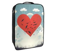 Bolsas de Zapatos para Viajes,Bolsas de Zapatos de Viaje para Embalaje,Bolsa de Viaje de Zapatos,pájaros Volando Alrededor del corazón