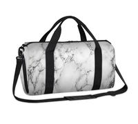 Bolsas deportivas de mármol, color blanco y negro, para fin de semana, para la noche, para viajes, gimnasio, equipaje, para niños, niñas, niños, mujeres y hombres