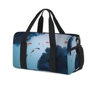 Bolsas deportivas tradicionales japonesas para carpas koi, para niños, niñas, mujeres, hombres, bolsa de viaje japonesa para fin de semana, bolsa de viaje para el gimnasio, bolsas de lona casuales