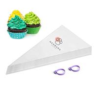 Bolsas desechables de 12 pulgadas, 100 unidades, 100 unidades, 100% plástico reciclable para glaseado de pasteles, galletas, postres, decoración de cupcakes, Wenburg