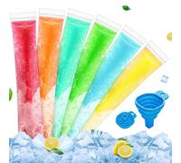 Bolsas desechables para paletas, bolsas desechables para moldes de paletas de hielo con embudo, para jugos y batidos de frutas, paletas de caramelo de hielo (200)
