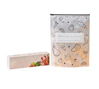 Bolsas deslizantes reutilizables para almacenamiento y conservación de alimentos con un diseño inferior de pie hechas de material de aluminio adecuado para almacenamiento de alimentos de cocina y