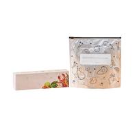 Bolsas deslizantes reutilizables para almacenamiento y conservación de alimentos con un diseño inferior de pie hechas de material de aluminio adecuado para almacenamiento de alimentos de cocina y