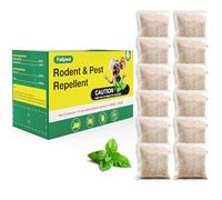 Bolsas disuasorias de roedores, aroma natural de menta, seguras para el hogar y el jardín