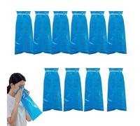 Bolsas Emesis - Paquete de 10 bolsas reutilizables para vómito, a prueba de fugas, de viaje para enfermos con marcas de medición, sobre portátil a prueba de fugas | Sobres de mareo para taxi, b