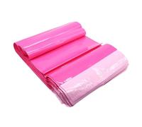 Bolsas Envio Bolsa de plástico verde for mensajería, bolsa de embalaje exprés, gruesa, impermeable, for envíos postales, autosellada, lotes.(Pink,100 PCS-17X30cm)