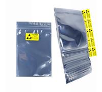Bolsas ESD, bolsas antiestáticas, bolsas antiestáticas translúcidas para SSD HDD con 60 etiquetas, para variedades de dispositivos electrónicos de conducción manual, 15 x 20 cm, 60 unidades