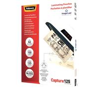 BOLSA DE PLASTIFICAR FELLOWES BRILLO DIN A3 125 MICRAS PACK DE 100 UNIDADES