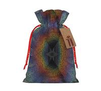 Bolsas festivas con cordón para regalo, bolsas de regalo de Navidad y cumpleaños, tamaño grande, decoraciones de regalos, sueños holográficos