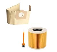 Bolsas For Aspiradora Karcher, WD3, MV3, WD3200, WD3300, A2204 Y A2656. Bolsas De Papel Con Filtro For Aspiradora Rowenta, RB88, RU100 Y RU101.(4PCS)