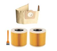 Bolsas For Aspiradora Karcher, WD3, MV3, WD3200, WD3300, A2204 Y A2656. Bolsas De Papel Con Filtro For Aspiradora Rowenta, RB88, RU100 Y RU101.(5PCS)