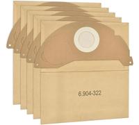 Bolsas for aspiradoras Kärcher WD2, MV2, WD 2.200, WD2250, A2004, A2054, A2099, 6.904-322.0. Bolsas de papel for aspiradoras Kärcher WD.(5PCS)