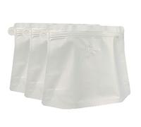 Bolsas for Sellado al vacío de Alimentos, 100 Unidades Bolsas Mylar for Granos café, metálicas con válvula Aire unidireccional, Embalaje Cierre hermético Vertical, térmico(White,1/2lbs)