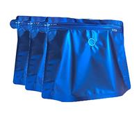 Bolsas for Sellado al vacío de Alimentos, 100 Unidades Bolsas Mylar for Granos café, metálicas con válvula Aire unidireccional, Embalaje Cierre hermético Vertical, térmico(Blue,1lbs)