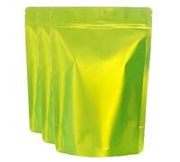 Bolsas for sellar Alimentos al vacío, Paquete de 50 Bolsas Mylar con Cierre Vertical, resellables, práctica Carga Superior, termosellables(Green,10x15cm)