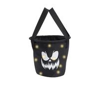 Bolsas Halloween Chuches Cesta Calabaza con Asa Cubo Calabaza Halloween con Luz Led Bolsa Dulces o ácidas Fiestas para Truco o Trato Bolsas de Caramelos para Niños Niñas Calabazas Decorativas