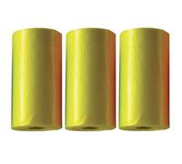 Bolsas higiénicas para perros en color amarillo, paquete de 3 uds