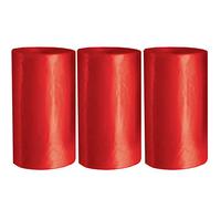 Bolsas higiénicas para perros en color rojo, paquete de 3 uds