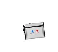 Bolsas IgníFugas Para Documentos 2 bolsas ignífugas for documentos, impermeables, con cremallera y porta billetes Para El Almacenamiento De Documentos(L)