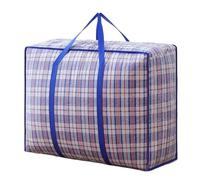 Bolsas Impermeables Para Mudanzas Bolsas de almacenamiento Extra grandes, ahorrador espacio, impermeable, a prueba polvo, bolsa edredón, armario, organizador debajo la cama viaje(Blue,S(50x32x23))