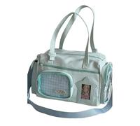 Bolsas japonesas transparentes con múltiples bolsillos, gran capacidad, versátiles, bolsa de viaje para estudiantes universitarios, bolsas de hombro para niñas, Blue, 40.0*20.0*10.0