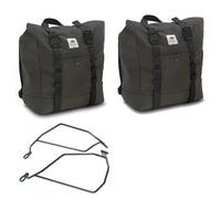 Bolsas Laterales 17L RB105R + Bastidores KAPPA Para MOTO GUZZI V7 850