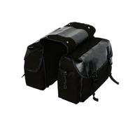 Bolsas Laterales Equipaje Cuero Bolsa Sillín Viaje Caja Alforjas Impermeable Lona Bolsa Herramientas Almacenamiento para Shadow 750(Negro)