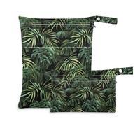Bolsas lavables para tela, paquete de 2 artículos esenciales de viaje para bebé con asas para viajes, baño (salmos)