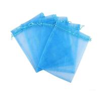 Bolsas ligeras de protección antipájaros, 100 bolsas de malla para proteger fresas y uvas (Lago de azul)