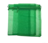 Bolsas ligeras de protección de frutas, 100 bolsas de malla transpirable antipájaros para tus necesidades de jardín (hierba verde)