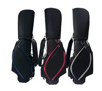 Bolsas Ligeras for Palos de Golf: Bolsa portátil de Transporte, Apertura Manual, divisores completos, Bolsa de Soporte de 3,2 kg, con Correa de Hombro for máxima Comodidad.(Black Khaki)