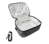 Bolsas más calientes portátiles: portaalmuerzo con calefacción USB, estuche de calentamiento aislado | Mini bolsa de horno personal, bolsa de calefacción compacta, calentador de comida eléctrico