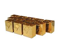 Bolsas metálicas, 4 x 2,75 x 4,5 x 2,75, Dorado, 12
