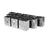 Bolsas metálicas, 4 x 2,75 x 4,5 x 2,75, Plateado, 12