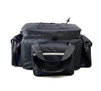 Bolsas multifuncionales para aparejos de pesca, bolsa de señuelos al aire libre, riñonera de gran capacidad, impermeable, bolsa de hombro individual, Black, Talla única