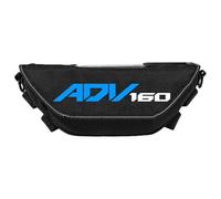 Bolsas Navegación Accesorios Motocicleta para ADV160, Bolsa Sillín Bolsillo Transparente Compartimento Herramientas Reparación Bolsa Herramientas anticolisión Cuadro(Negro 12)