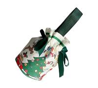 Bolsas navideñas con asas, bolsas de regalos navideños | Bolso de la lona - bolsos del favor de fiesta de los árboles de navidad y de Papá Noel, sacos del embalaje de la Navidad, bolso Fo de la Navida