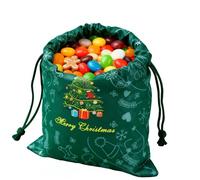 Bolsas navideñas con cordón - Bolsas reutilizables de tela no tejida | Bolsas navideñas para galletas navideñas, galletas, juguetes y mucho más - Ideal para celebraciones de Inv
