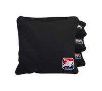 Bolsas oficiales resistentes a la intemperie de The American Cornhole Association de 6" para todo tipo de climas con doble costura de resina para jugar al aire libre, Negro