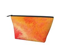 Bolsas organizadoras de Maquillaje pequeñas y duraderas, Pintura de Acuarela Naranja, Impermeable, Bolsa portátil de Tela Oxford, Ligera para Mujeres, niñas, Escuela, Oficina, Transporte al Aire lib
