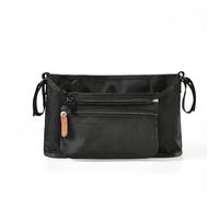 Bolsas organizadoras for cochecito de mamá, bolsa colgante de viaje de gran capacidad, portabotellas, bolsas de pañales, accesorios for cochecito de niño(Black)