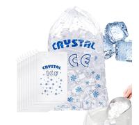 Bolsas Para Almacenar Hielo,100 Unidades Resistentes | Almacenamiento Portátil con Cordón para Acampada Excursiones Viajes por Carretera Compras Reparto de Comida Deportes Playa Entrenamiento