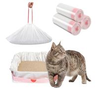 Bolsas para Arena de Gato XXL 115x45cm-30 Unidades-Antidesgarro,Impermeables y Resistentes-Forro para Bandeja Higiénica,Protección Total contra Olores y Fugas-Fondo Plano, Ideal para Gatos Grandes