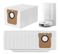 Bolsas para aspiradora, 10 bolsas para aspiradora, compatibles con Xiaomi X10+/X20+ y Dreame L10s Ultra/L20 Ultra/L10 Ultra Robot aspiradoras, bolsa de polvo de repuesto, kit de accesorios de repuesto