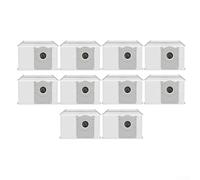 Bolsas para aspiradora ECOVACS para Deebot X11 para OmniCyclone/X11 Pro, bolsas de polvo de vaciado automático de 3.5 L, fundidas y no tejidas, paquete de 10