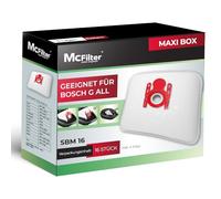 Bolsas para aspiradora McFilter I 16 compatibles con Bosch, con cierre higiénico y filtro.