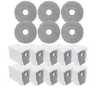 Bolsas para aspiradora Roborock QV 35A/QV 35S/S8 MaxV Ultra/Saros 10R/Q Revo/Qrevo S5V/Qrevo S/Qrevo Pro/Qrevo Master/Qrevo Slim/Qrevo Edge/Qrevo Curv (16 unidades)